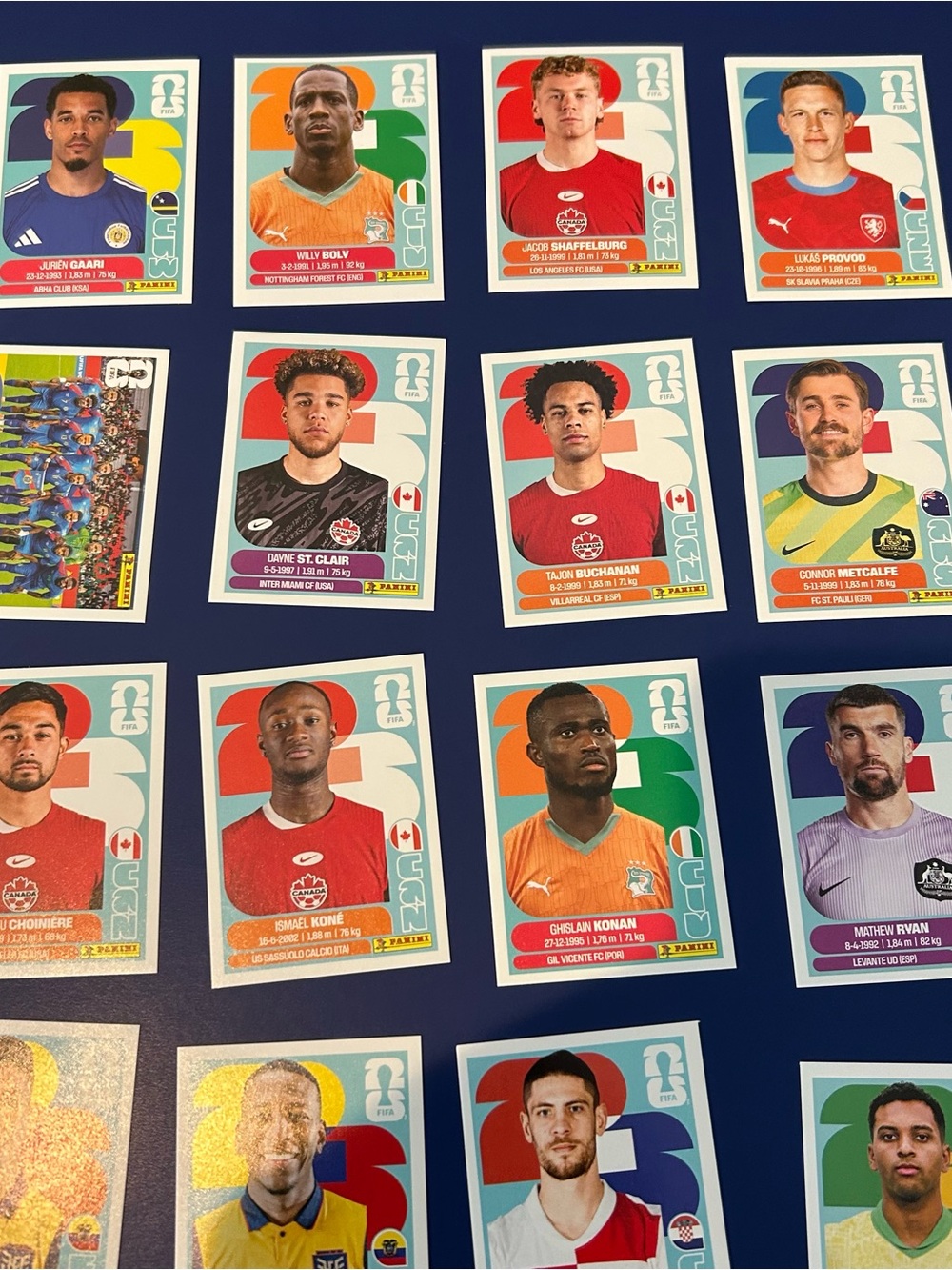Panini Multicolor Football Sticker Collection on Navy - Picture 3 of 7